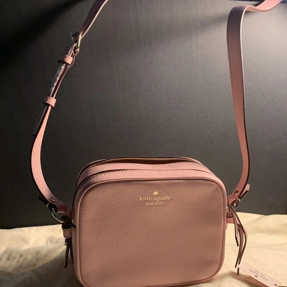 Kate Spade Square Mini Bag and the Pink Spade Bangle.